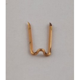 100Stk Steckklammern 15 x 8 x 4 x 1mm Tombak roh - STKL15841TB