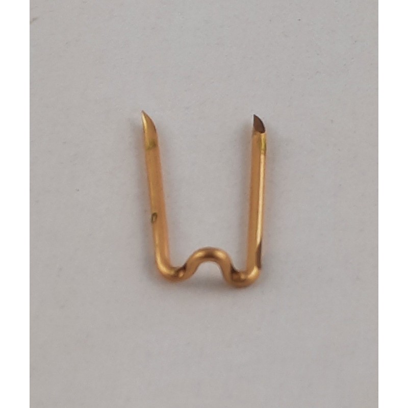 100Stk Steckklammern 15 x 8 x 4 x 1mm Tombak roh - STKL15841TB