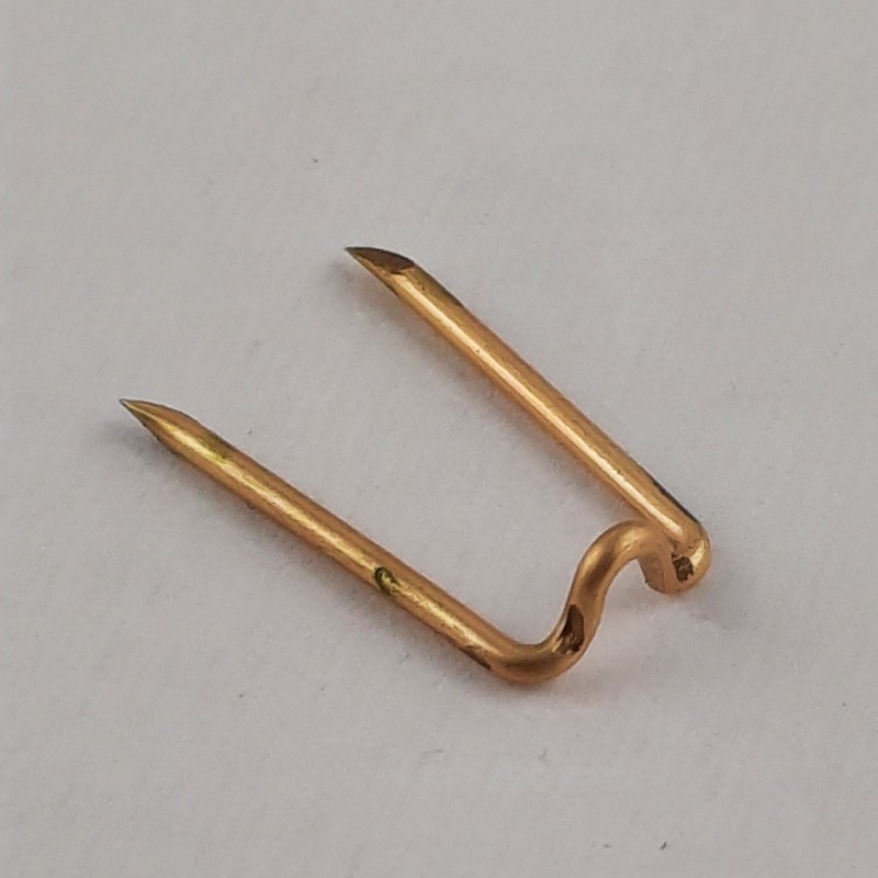 100Stk Steckklammern 15 x 8 x 4 x 1mm Tombak roh - STKL15841TB