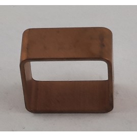 Rohrstücke 20 x 20 x 9 x 1,0mm Vierkant Tombak roh 20 Stück - RO2020910TB