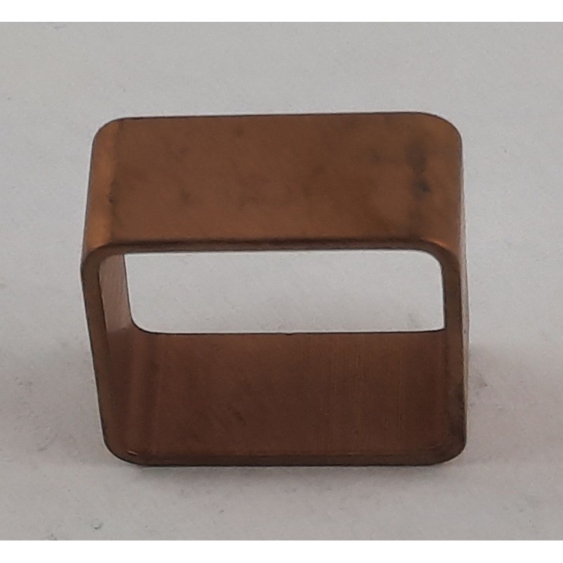 Rohrstücke 20 x 20 x 9 x 1,0mm Vierkant Tombak roh 20 Stück - RO2020910TB