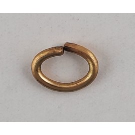 100 Stk Ringe oval offen 10,5 x 8,0 x 1,5mm Tombak roh - RIOV1058015TB