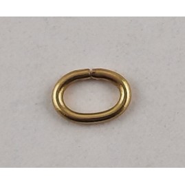 100 Stk Ringe oval Messing roh zu 7 x 4,8 x 1,0mm - RIOV74810MS