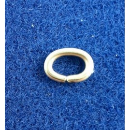 Ringe oval Messing fdht zu 7,3 x 5,3 x 1,2mm 100 Stück - RIOV735312MS