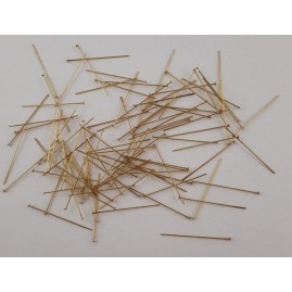 Prismenstifte 45 x 0,8mm Kopf 2,4mm Messing roh 100Stk - PS4508MS