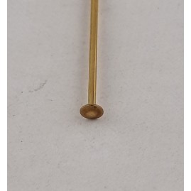 Prismenstifte 45 x 0,8mm Kopf 2,4mm Messing roh 100Stk - PS4508MS