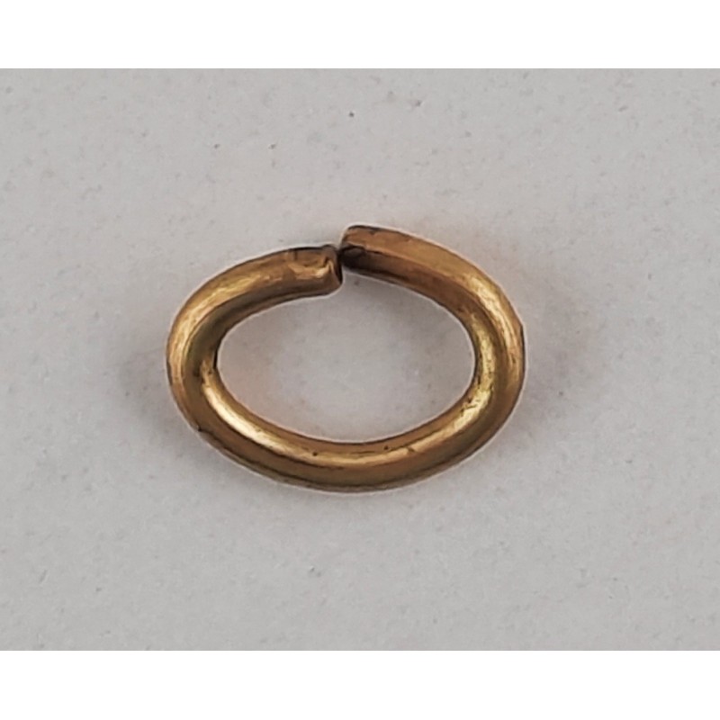 100 Stk Ringe oval offen 10,5 x 8,0 x 1,5mm Tombak roh - RIOV1058015TB