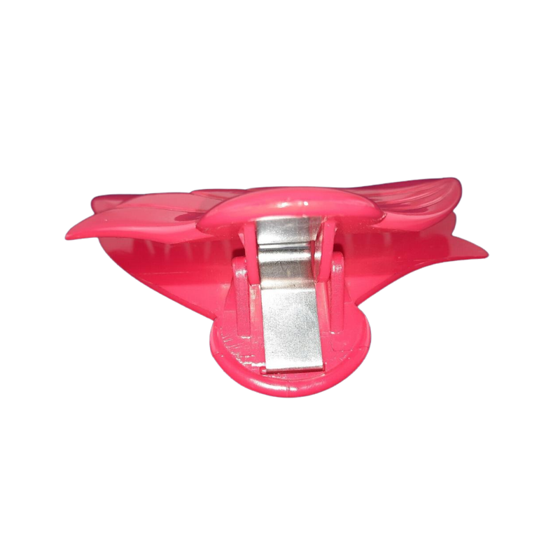 Haarklemme 80mm rot Feder Krokodil Klemme Haar Öffnung max 33mm 1 Stück - HK80RT