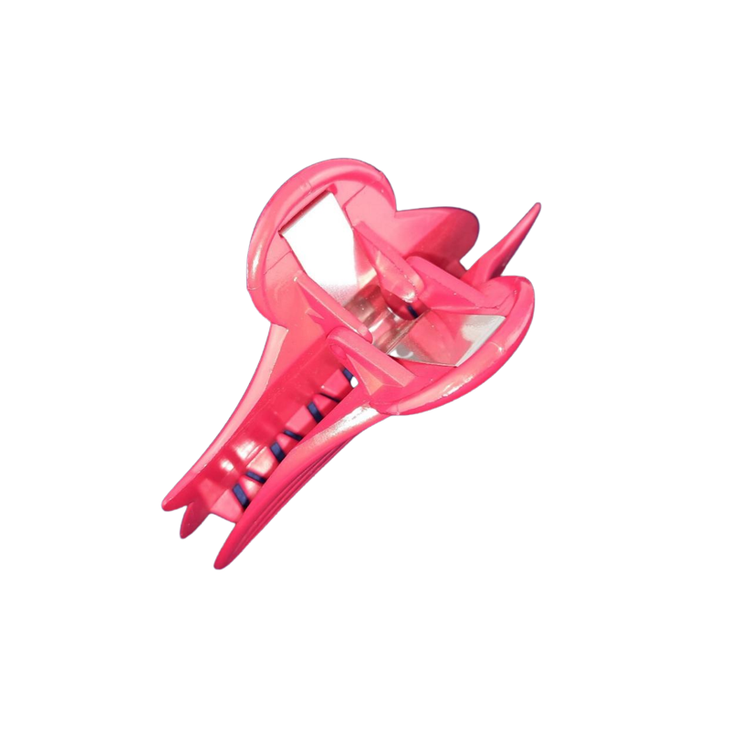 Haarklemme 80mm rot Feder Krokodil Klemme Haar Öffnung max 33mm 1 Stück - HK80RT