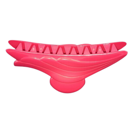 Haarklemme 80mm rot Feder Krokodil Klemme Haar Öffnung max 33mm 1 Stück - HK80RT