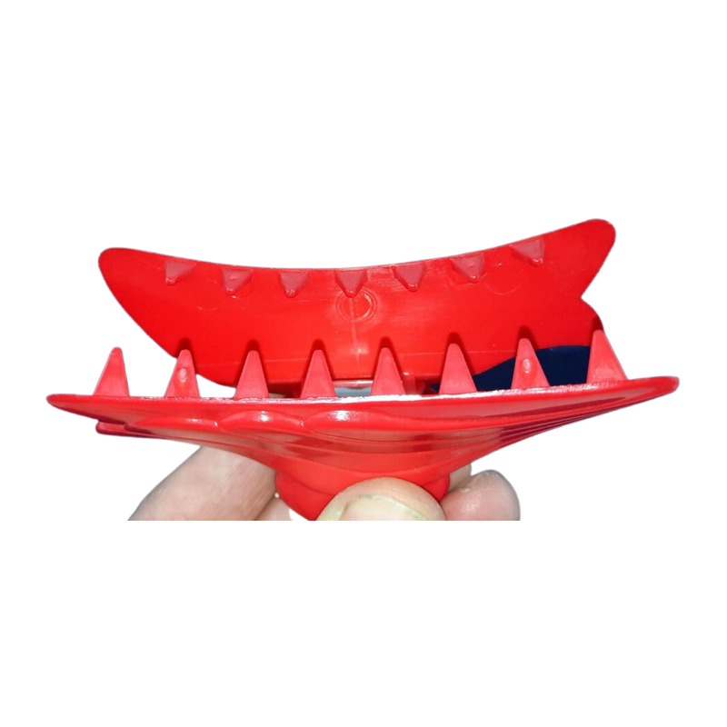 Haarklemme 80mm rot Feder Krokodil Klemme Haar Öffnung max 33mm 1 Stück - HK80RT