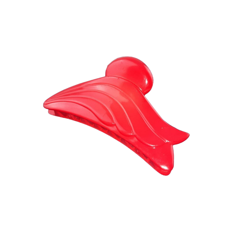 Haarklemme 80mm rot Feder Krokodil Klemme Haar Öffnung max 33mm 1 Stück - HK80RT