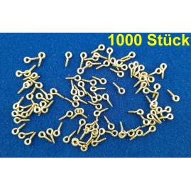 Stiftösen mit Holzgewinde 10 x 1,2mm Öse - 1000 Stück STOE1012MS1000