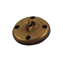 Knöpfe Ø17,7 x 11,7mm 1xÖse Tombak roh 20 Stück - KN177117TB