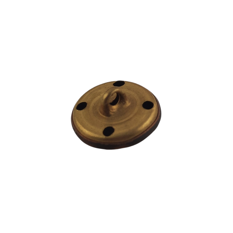 Knöpfe Ø17,7 x 11,7mm 1xÖse Tombak roh 20 Stück - KN177117TB