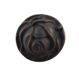 Knöpfe Ø17,7 x 11,7mm 1xÖse Tombak roh 20 Stück - KN177117TB