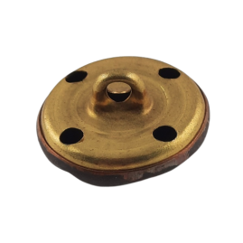 Knöpfe Ø17,7 x 11,7mm 1xÖse Tombak roh 20 Stück - KN177117TB