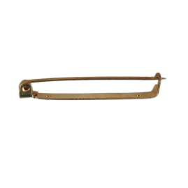 50 Stück Leistel 36 x 4mm 2x Loch Messing roh - LEI364MS