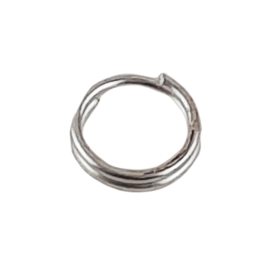 100 Stück Spaltringe 6 x 5 x 0,6mm silber - SPRI6506SI