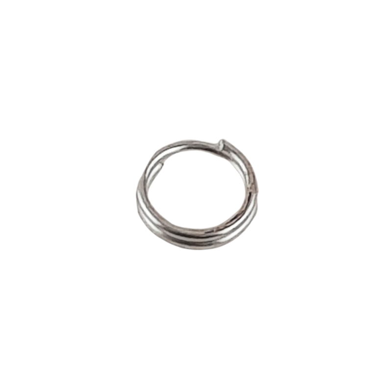 100 Stück Spaltringe 6 x 5 x 0,6mm silber - SPRI6506SI