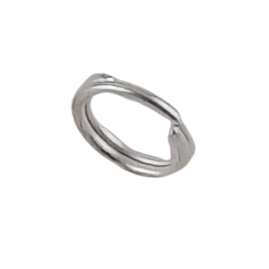 100 Stück Spaltringe 6 x 5 x 0,6mm silber - SPRI6506SI