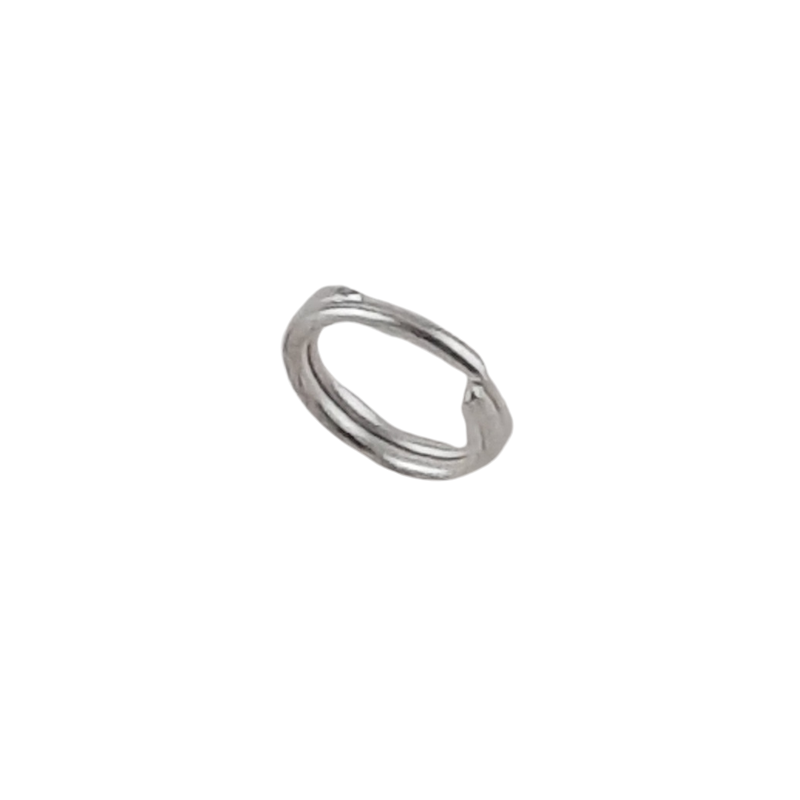 100 Stück Spaltringe 6 x 5 x 0,6mm silber - SPRI6506SI