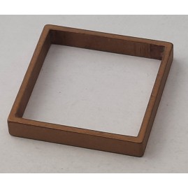 20 Stück Rohrstück Abschnitt 20 x 20 x 3 x 1,0mm Vierkant Tombak roh - RO2020310TB