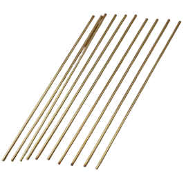 10 Stück Rohrstücke 150 x 2,5mm Messing gebeizt - RO15025MSGB