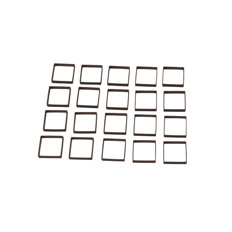 20 Stück Rohrstück Abschnitt 15 x 15 x 3 x 0,5mm Tombak roh - RO1515305TB