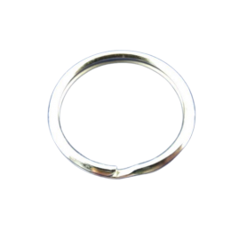 Schlüsselring Stahl vernickelt 26 x 22 x 3mm 10 Stück