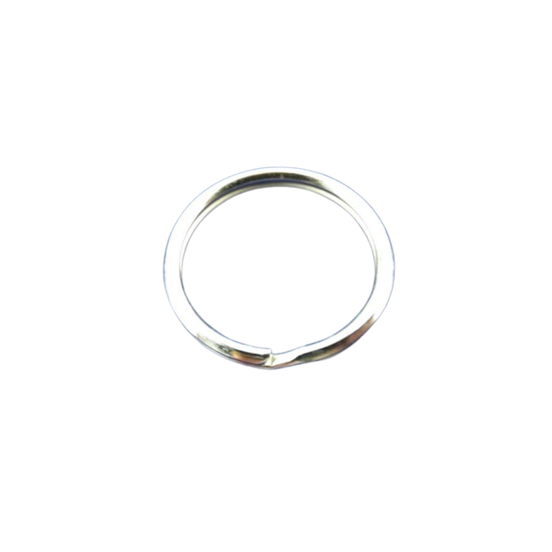 Schlüsselring Stahl vernickelt 26 x 22 x 3mm 10 Stück