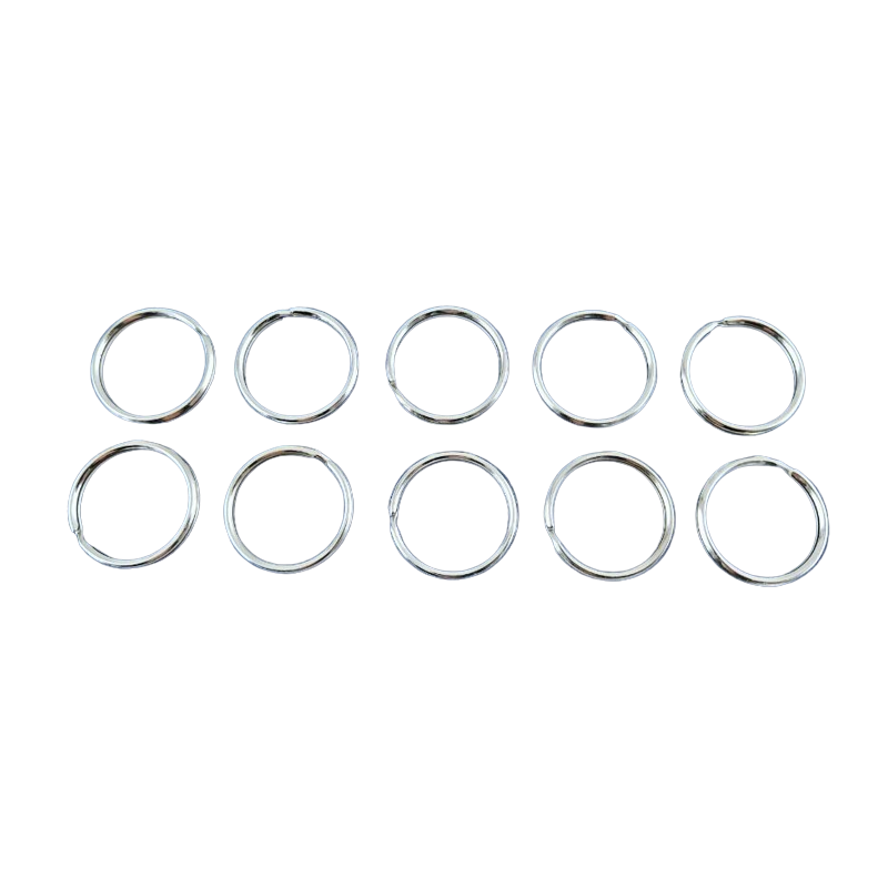 Schlüsselring Stahl vernickelt 26 x 22 x 3mm 10 Stück