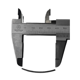 Röhrchen gebogen silberfarbig nickelfrei 41 x 1,0 x 1,75mm div Längen 50 Stück