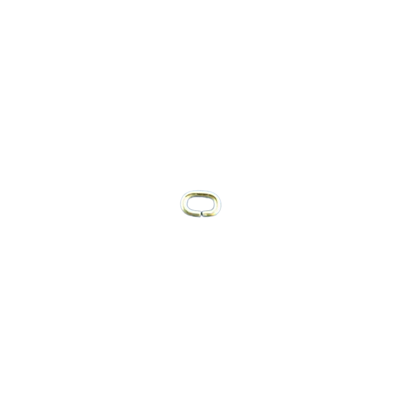 500 Stück Ringe oval Messing 3,8 x 2,6mm zu - RIOV3826MS