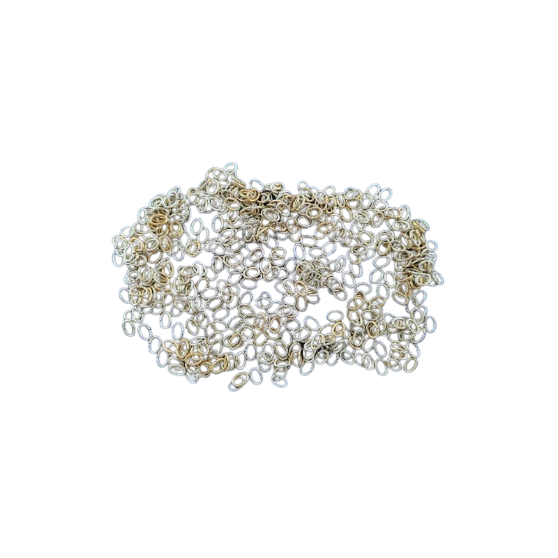 500 Stk Ringe oval Messing weich 5,0 x 3,5 x 0,7mm zu - RIOV503507MS