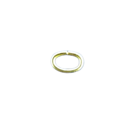 500 Stück Ringe oval Messing 5,0 x 3,5 x 0,7mm zu halbhart - RIOV503507MSHH