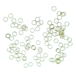 100 Stk Ringe rund zu 6 x 0,7mm Messing roh - RI607MS