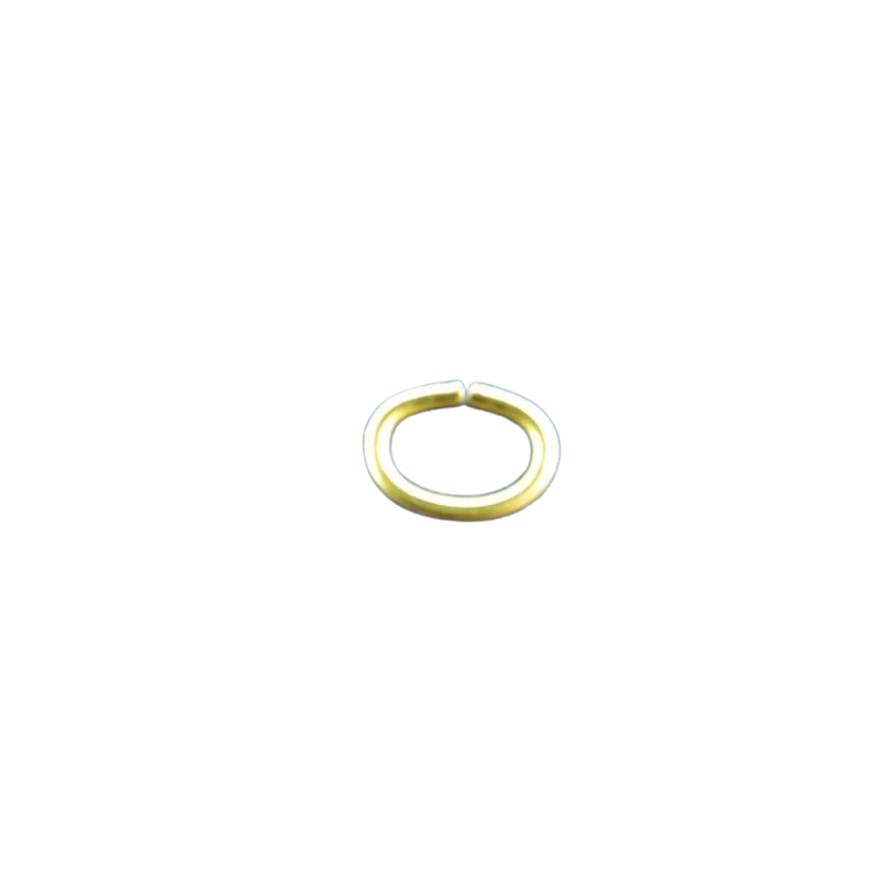 500 Stk Ringe oval Messing 5,8 x 4,3 x 0,8mm zu halbhart - RIOV584308MSHH