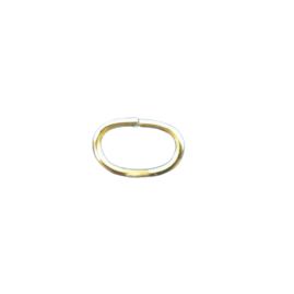 100 Stk. Ringe oval Tombak roh zu 8,0 x 5,5 x 0,8mm - RIOV80558TB