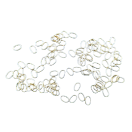 100 Stk. Ringe oval Tombak roh zu 8,0 x 5,5 x 0,8mm - RIOV80558TB