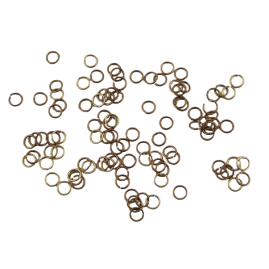 100 Stk. Ringel rund offen 6,3 x 0,8mm Messing roh - RI6308MS