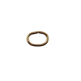 100 Stk Ringe oval zu 7 x 5 x 0,8mm Tombak roh - RIOV7508TB