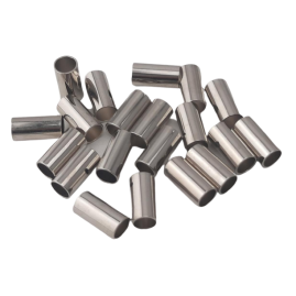 20 Stück Rohrstücke 20 x 10 x 0,7mm Tombak R20 vernickelt - RO201007TBR20