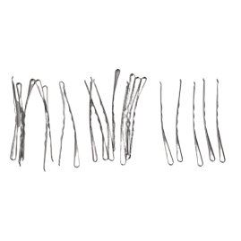 20 Stück Haarschieber 70mm 1,8x0,7mm Welle leicht gebogen Messing vernickelt - HS7018MSR20