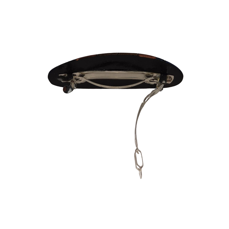 1 Stück Haarspange oval 50mm Holz 94 x 41 x 18mm - HSOVHO50