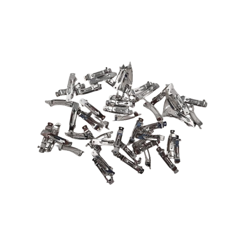 50 Stk Haarspange frz. 40mm x 7mm 2x Loch 1,8mm Stahl R30 - HA4072L18STR30