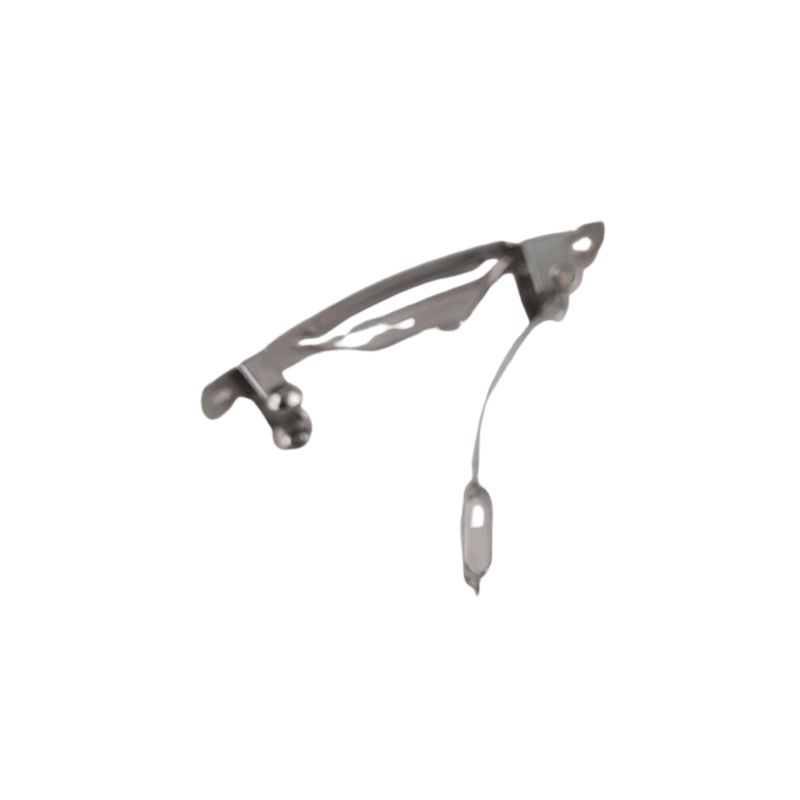 50 Stk Haarspange frz. 40mm x 7mm 2x Loch 1,8mm Stahl R30 - HA4072L18STR30