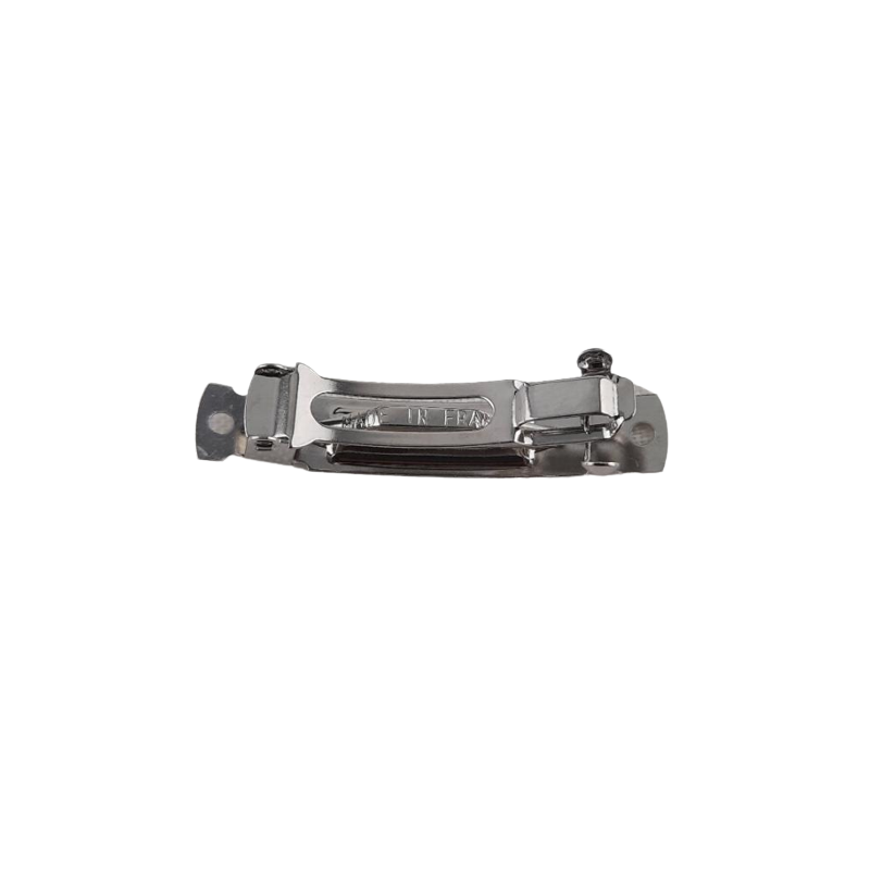 50 Stk Haarspange frz. 40mm x 7mm 2x Loch 1,8mm Stahl R30 - HA4072L18STR30