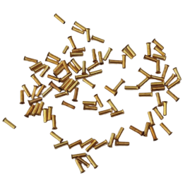 100 Stück Rohrnieten 7,7 x 2,2mm Messing roh - RONI7722MS