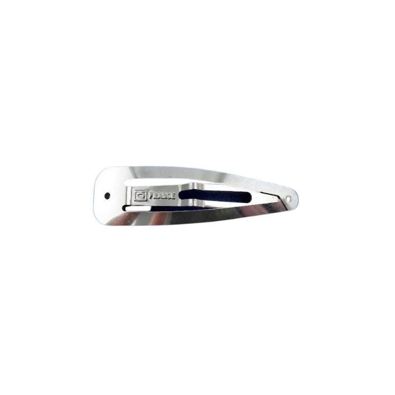 10 Stück Haarspange frz. 67 x 19 x 0,3mm Stahl vernickelt Federspannung - HA671903STNI